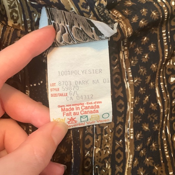 Vintage Jessica Vertically Patterned Stripe Pants Size L/XL - Picture 6 of 6